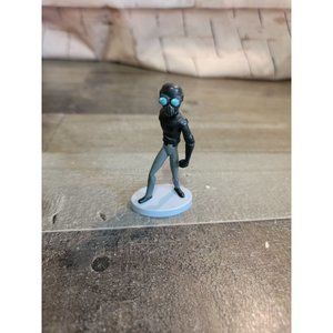 Disney villain black suit blue goggles toy figure